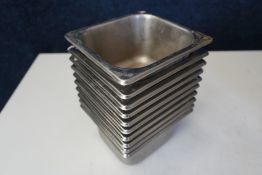 10no. Gastronorm Pans 135 x 150 x 100mm