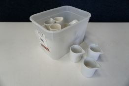 20no. Various White Porcelain Milk Jugs