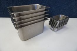 13no. Various Gastronorm Pans