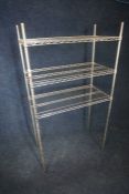 3-Tier Steel Shelving Unit 1180 x 1800 x 490mm