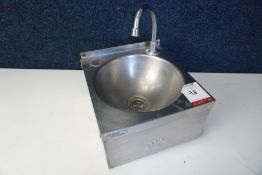 Basix Stainless Steel Hand Wash Sink, knee operated