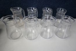 8no. Glass Water Jugs