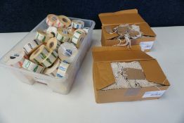 Quantity of Date Stickers and String Tags as Illustrated