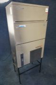 Hoshizaki IM-100NE-HC Stainless Steel Commercial Ice Machine Complete with Stand, Machine: 700 x