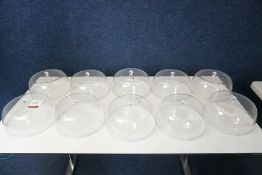 10no. Plastic Cake Stand Lids with Decorative Handles as Illustrated