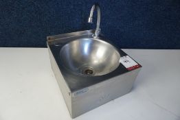 Basix Stainless Steel Hand Wash Sink, knee operated