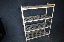 4-Tier Lighweight Shelving Unit 1190 x 1680 x 460mm