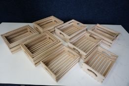 12no. Various Size Timber Display Boxes