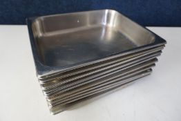 10no. Gastronorm Pans 240 x 300 x 65mm