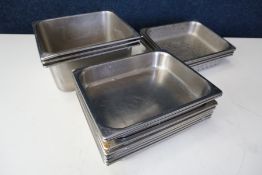 15no. Various Gastronorm Pans