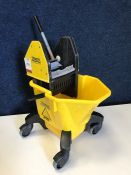 Yellow Zenith Mop Bucket with Wringer Functionality