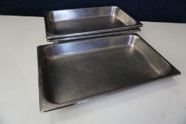 5no. Gastronorm Pans 500 x 300 x 65mm