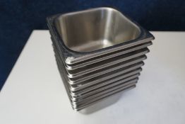 10no. Gastronorm Pans 135 x 150 x 100mm