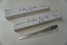 24no. Boxed and Unused Signature New Era Infants Knives