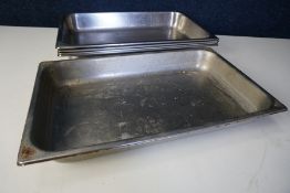 5no. Gastronorm Pans 500 x 300 x 65mm