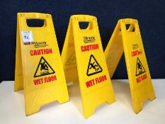 3no. Zenith Wet Floor Signs as Lotted