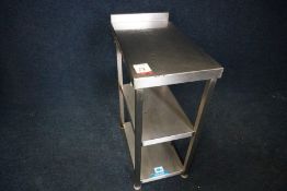 3-Tier Stainless Steel Prep Table with Splashback 390 x 900 x 680mm