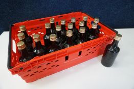 18no. Opened 50cl Bottles of Extra Virgin Olive Oil as Lotted, Crate Not Included