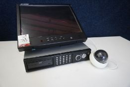 Tyco 4 Channel 160GB Digital Video Recorder with American Dynamics Screen & Ganz Dome Camera