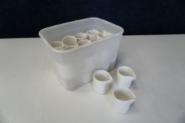 22no. Various White Porcelain Milk Jugs