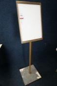 Weighted Menu Display Stand as lotted