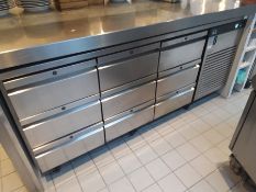 Foster Eco Pro G2 9-Drawer Stainless Steel Commercial Refrigerated Counter 1870 x 870 x 700mm,