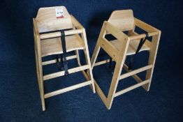 2no. Timber Highchairs