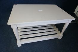 White Painted Timber Table 1220 x 700 x 840mm