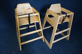 2no. Timber Highchairs