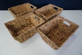 4no. Decorative Wicker Baskets