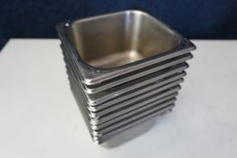 10no. Gastronorm Pans 135 x 150 x 100mm