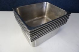 7no. Gastronorm Pans 240 x 300 x 150mm