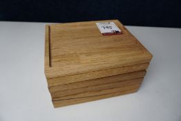 6no. Branded Timber Serving Boards 240 x 200mm