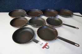 9no. Various Size Prepara Frying Pans