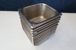 10no. Gastronorm Pans 135 x 150 x 100mm