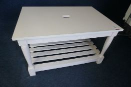 White Painted Timber Table 1220 x 700 x 840mm