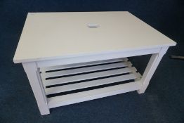 White Painted Timber Table 1220 x 700 x 840mm