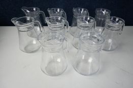10no. Glass Water Jugs