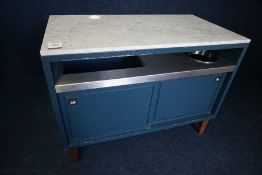 Marble Top Timber Waiter Station 1200 x 900 x 650mm