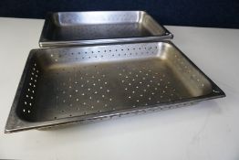 5no. Perforated Gastronorm Pans 500 x 300 x 65mm