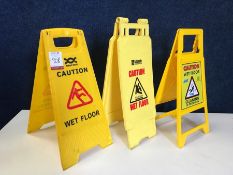 3no. Wet Floor Signs as Lotted