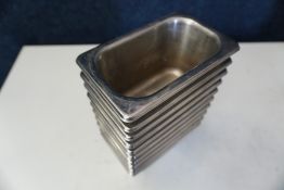 10no. Gastronorm Pans 80 x 150 x 100mm