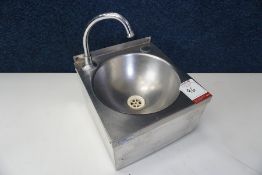 Basix Stainless Steel Hand Wash Sink, knee operated