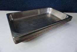 7no. Gastronorm Pans 500 x 300 x 65mm