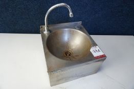 Basix Stainless Steel Hand Wash Sink as Lotted