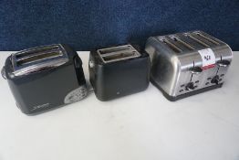 3no. Various Toasters as Lotted