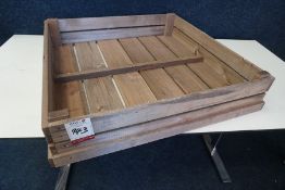 Timber Display Box as Illustrated 750 x 750 x 130mm