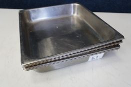 4no. Gastronorm Pans 330 x 300 x 65mm