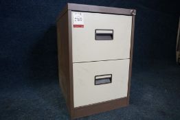 2-Drawer Metal Filing Cabinet with Key