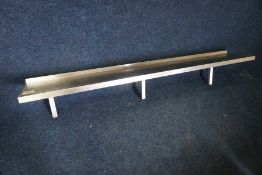 Stainless Steel Wall Hung Shelf 1850 x 320mm